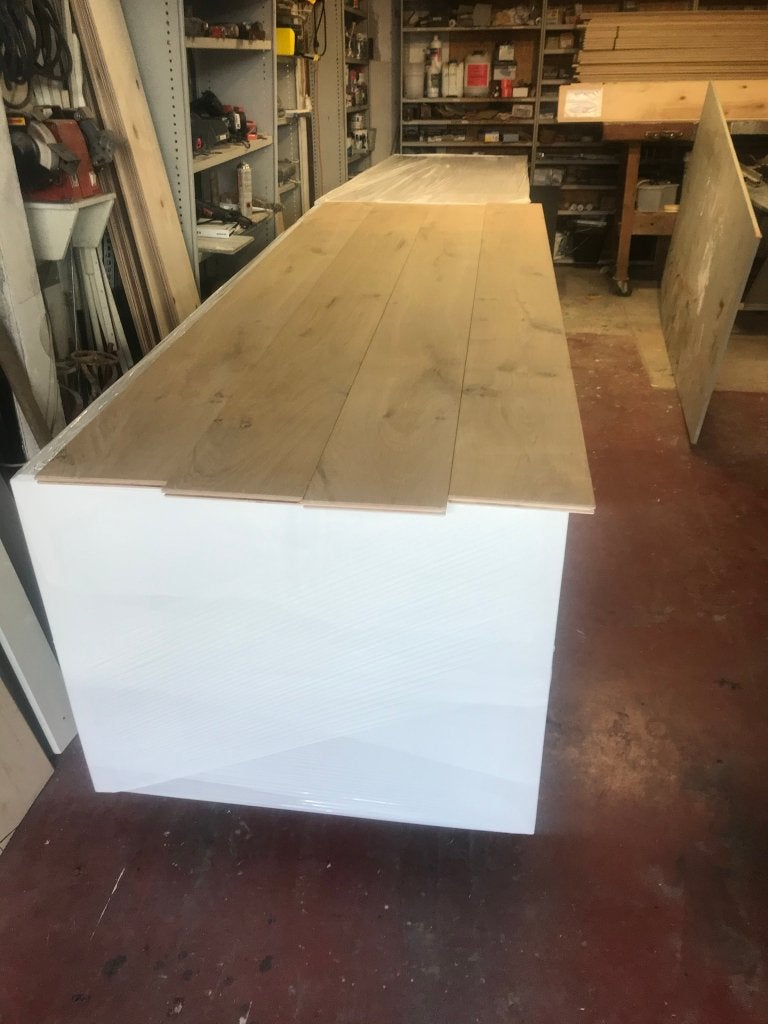85 m2 nieuwe eiken vloer multiplank  22 cm br.Top kwaliteit!, Ophalen, Nieuw, Vloerdelen of -planken, 10 m² of meer