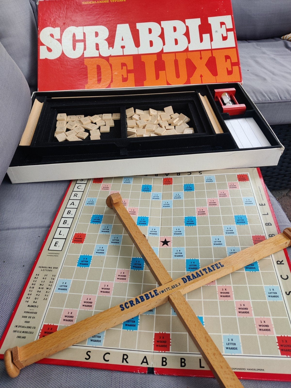 Scrabble de luxe! Woordspel compleet!, Hobby en Vrije tijd, Gezelschapsspellen | Bordspellen, Een of twee spelers, Ophalen of Verzenden