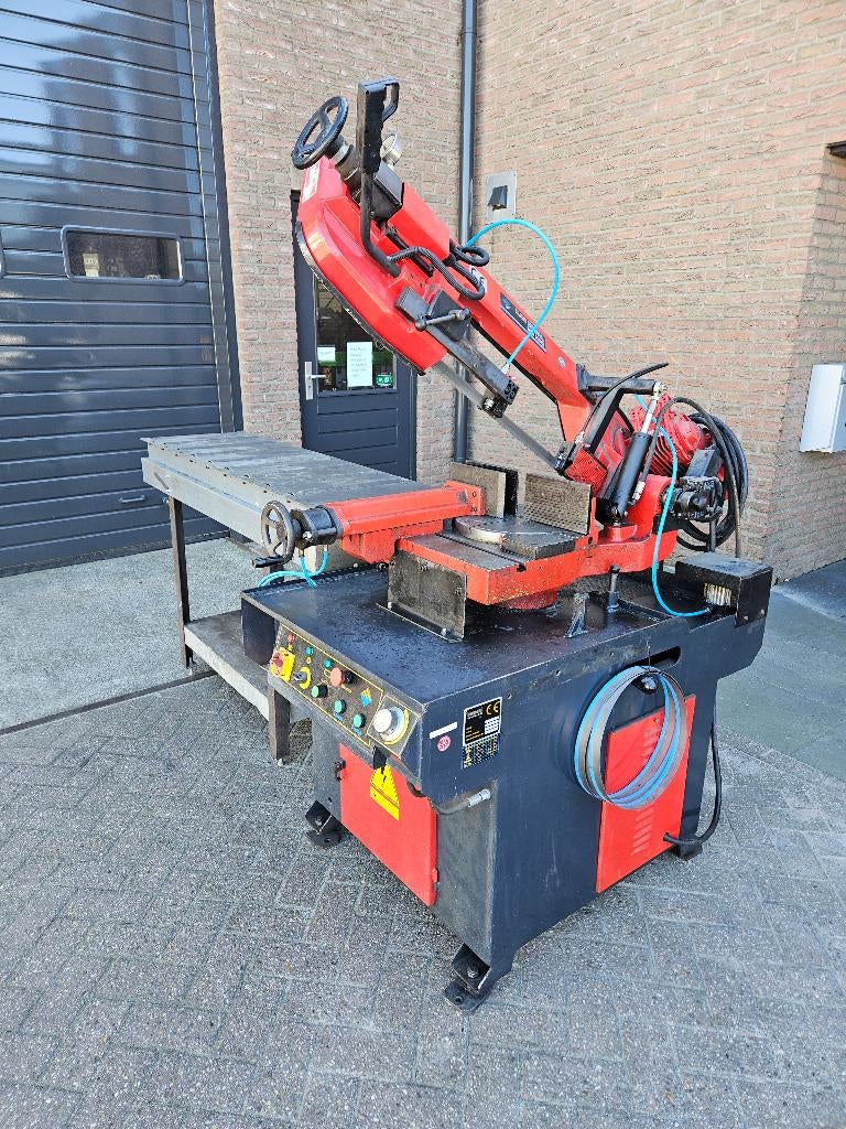 Bandzaagmachine lintzaag Karmetal 220 met rollenbanen, Doe-het-zelf en Verbouw, Gereedschap | Zaagmachines, Ophalen, Gebruikt