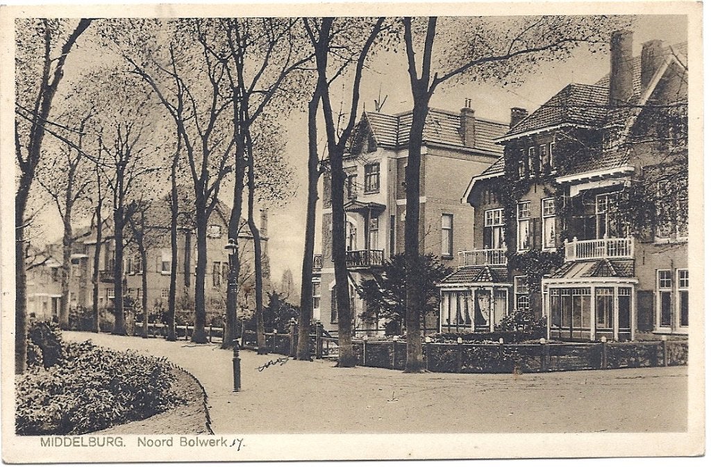 Middelburg Noord Bolwerk 1937, Verzenden, 1920 tot 1940, Gelopen, Zeeland