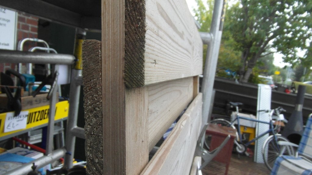 houten schutting, Tuin en Terras, Ophalen, 1 tot 2 meter, Minder dan 3 meter, Nieuw