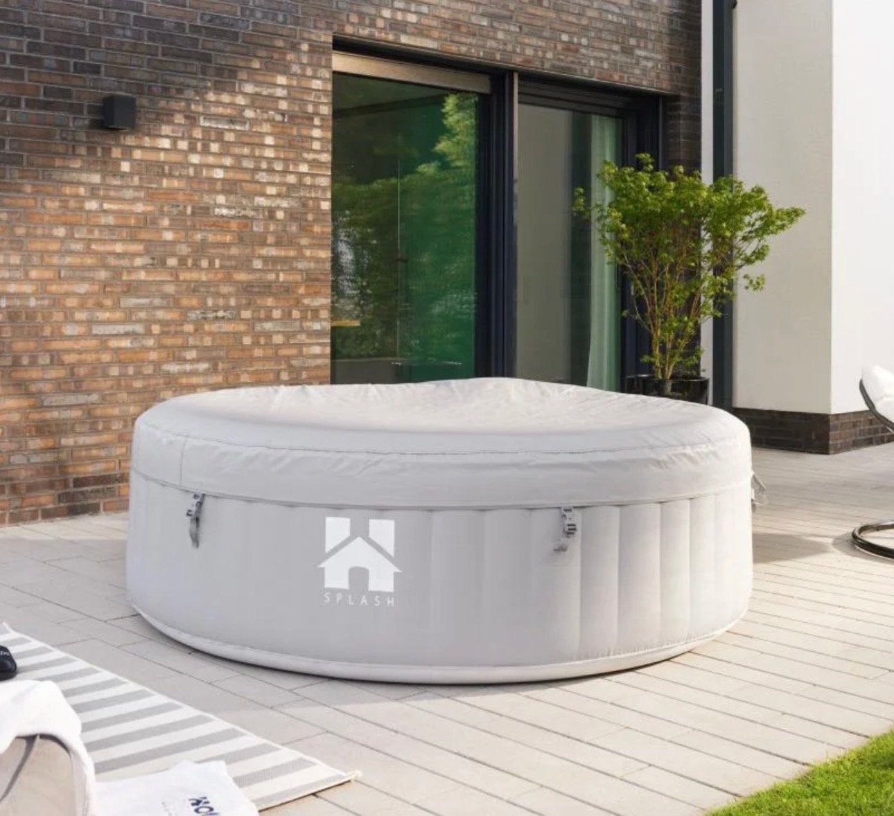Opblaasbare Jacuzzi Splash - 6 personen - 1000L, Tuin en Terras, Ophalen, Gebruikt, Afdekzeil, Opblaasbaar