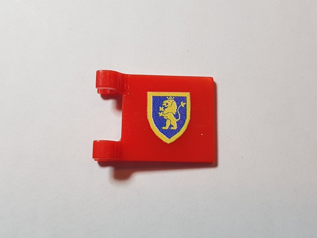 Red Gold Lion on Blue Shield vlag Castle 1986 - voor Lego, Ophalen of Verzenden, Nieuw, Losse stenen, Lego