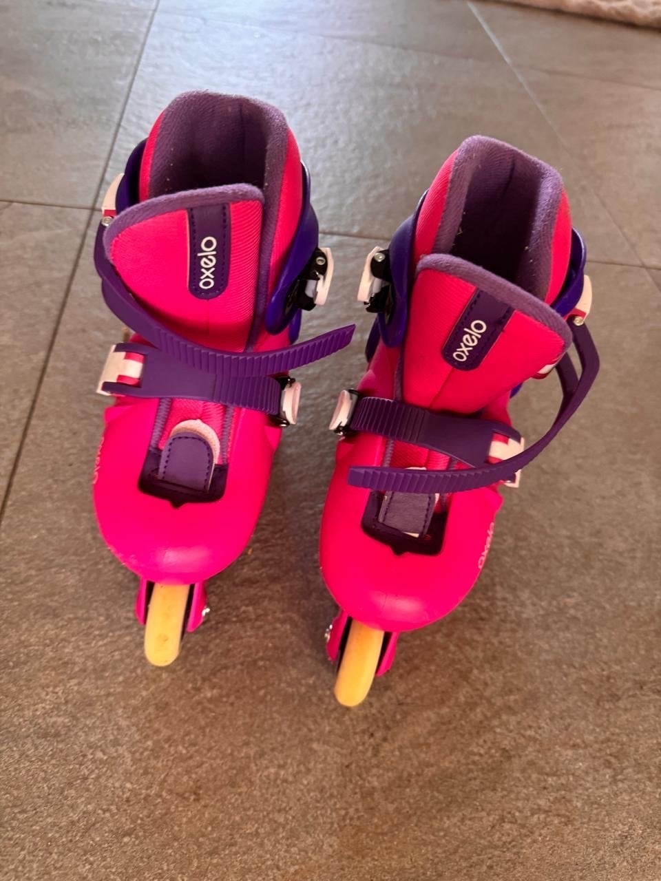 Oxelo Play 3 verstelbare inline skates roze/paars, Kinderen, Inline skates 4 wielen, Ophalen, Overige merken