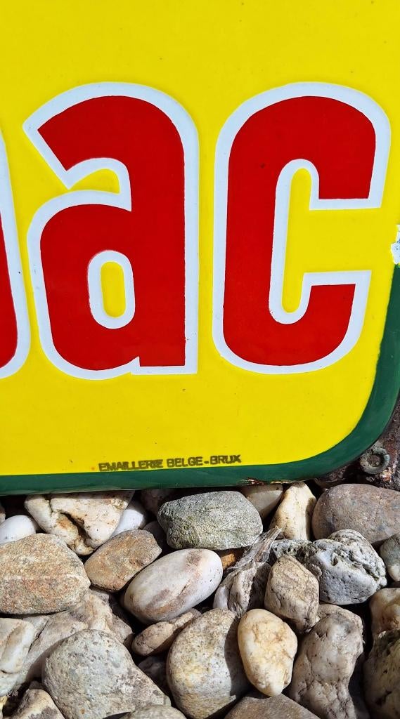 Mooi emaille reclamebord voor Semois Mon Tabac., Verzamelen, Reclamebord, Gebruikt, ., Ophalen of Verzenden