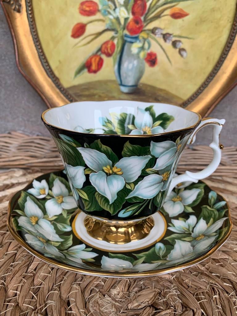 Royal Albert Herenkop en Schotel  provincial flower, Antiek en Kunst, Antiek | Servies los, Ophalen of Verzenden