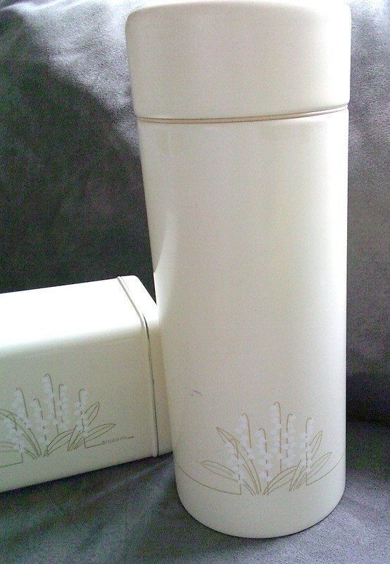 Brabantia vintage beschuitbus met Lelietjes van Dalen, Ophalen of Verzenden, Gebruikt, Overige