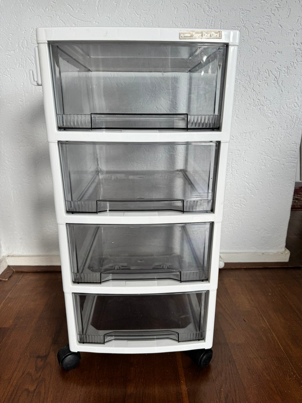 Iris Ohyama super clear chest ladenkast op wieltjes, Ophalen, Kunststof, 3 of 4 laden, Minder dan 100 cm