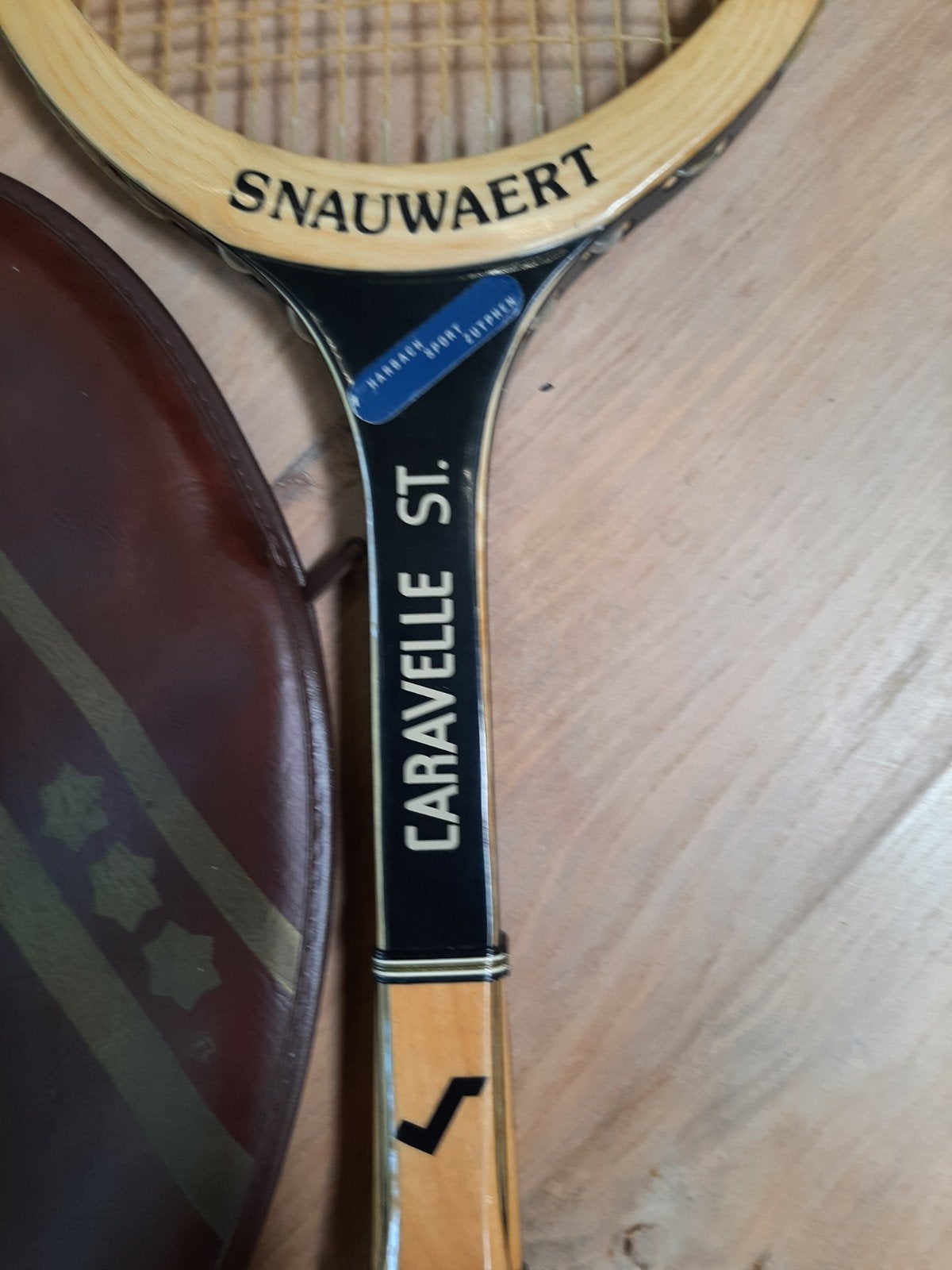 Vintage Houten Snauwaert Caravelle ST Tennisracket, Ophalen of Verzenden, Zo goed als nieuw, Racket