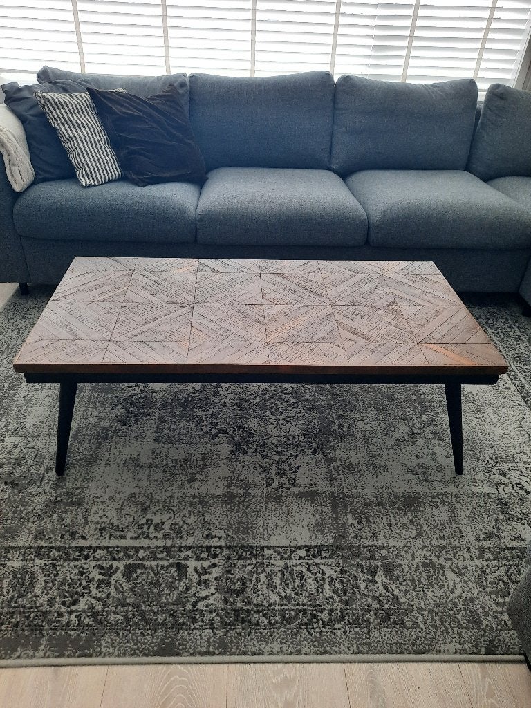 Industriële salontafel, 100 tot 150 cm, Industrieel/landelijk, 50 tot 100 cm, Zo goed als nieuw
