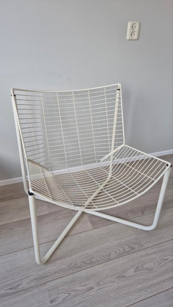 Ikea stoel collectors item, Niels Gammelgaard Scandinavisch, Ophalen, Gebruikt, Wit, Metaal
