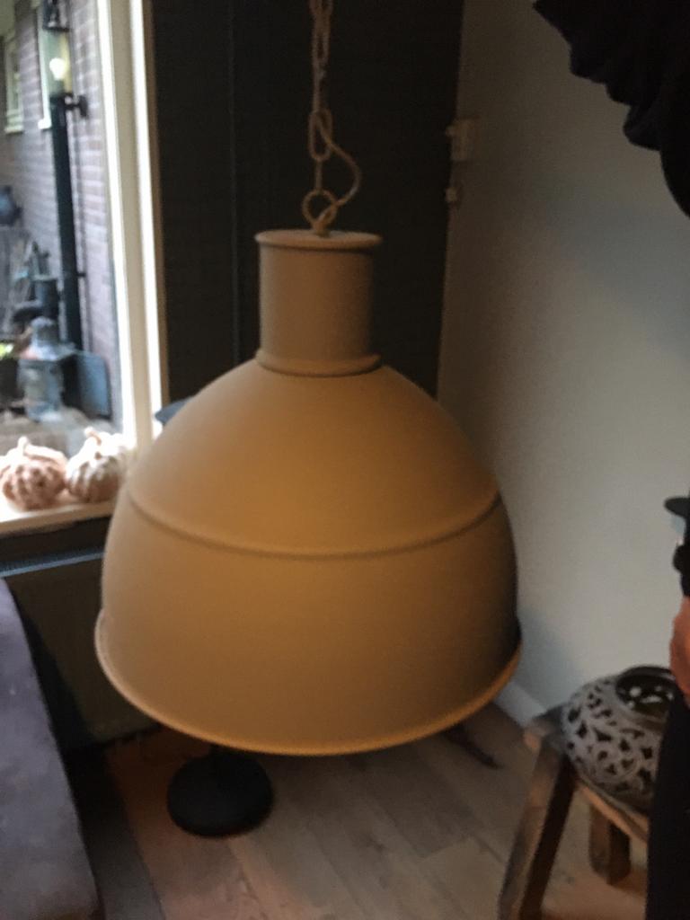 Lamp stoer sober industrieel groot, Ophalen, Zo goed als nieuw, Minder dan 50 cm