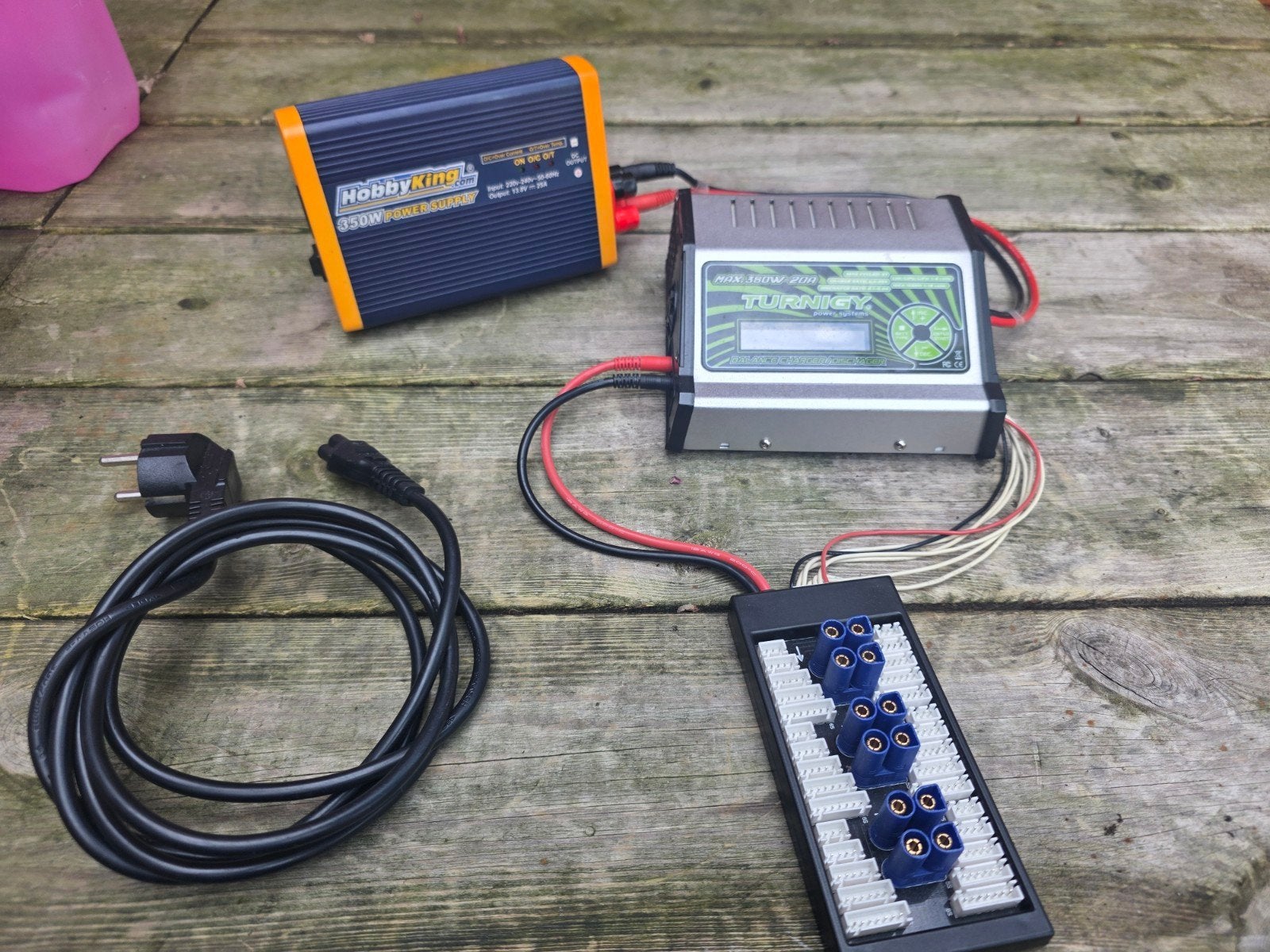 Turnigy 6S Lipo Lader met HobbyKing 350W Power Supply, Ophalen of Verzenden