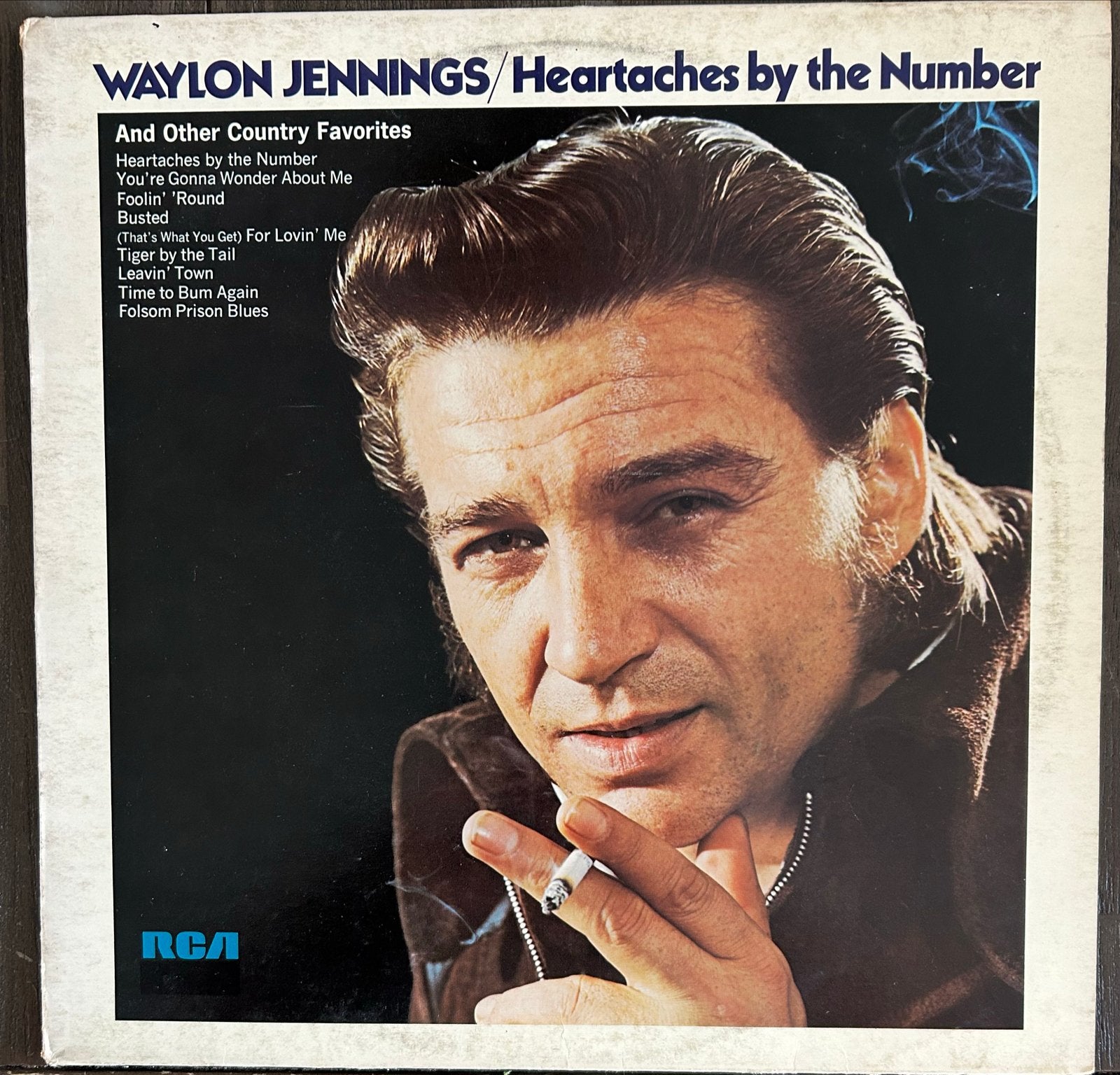 Waylon Jennings - Heartaches by the Number LP (1972), Cd's en Dvd's, LP, Gebruikt, Originele persing, Ophalen of Verzenden