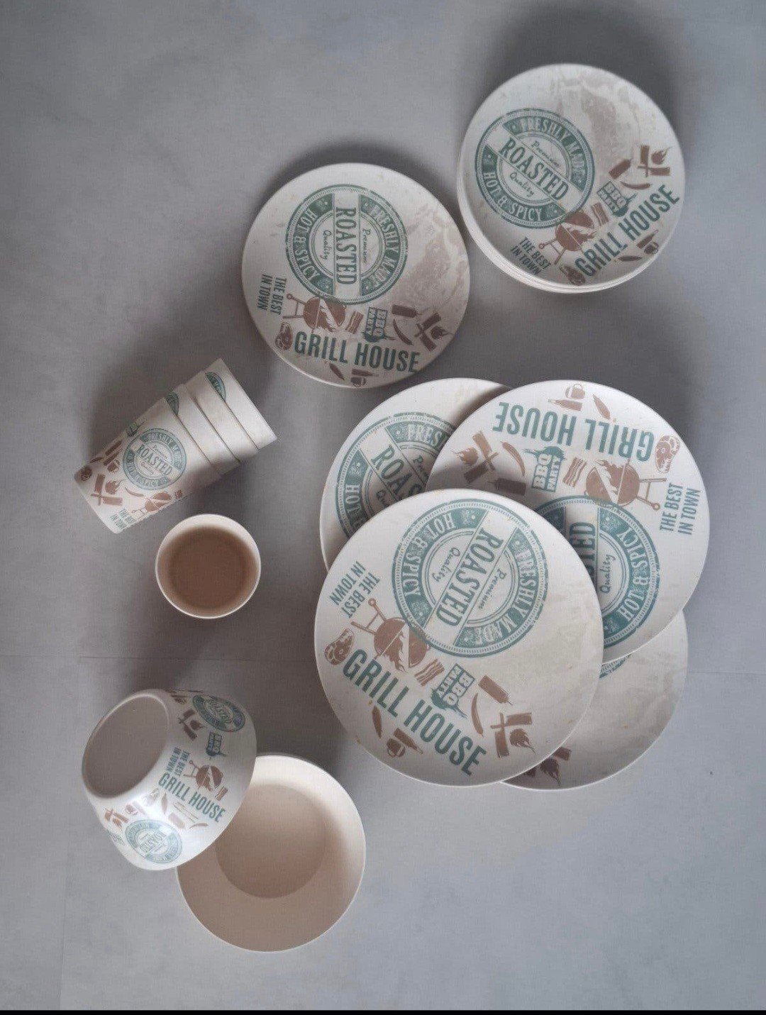 camping servies, Caravans en Kamperen, Ophalen of Verzenden, Gebruikt