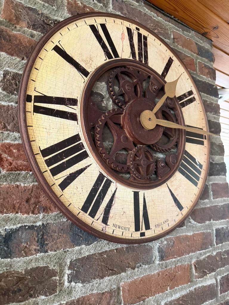 Mooie wandklok, quartz, 50cm, Ophalen of Verzenden, Zo goed als nieuw, Wandklok