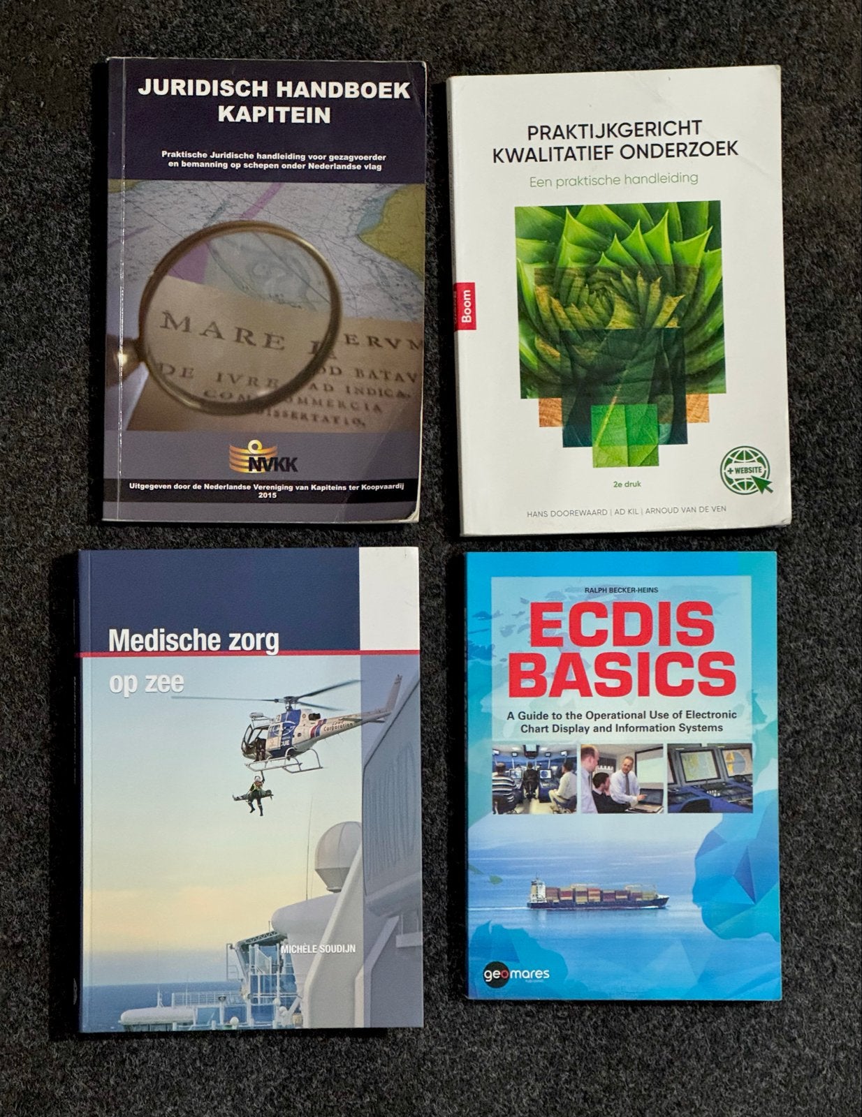 Boeken Maritiem Officier: ECDIS, Medische Zorg, Jur-handboek, Boeken, Ophalen of Verzenden, Beta, Gelezen, HBO