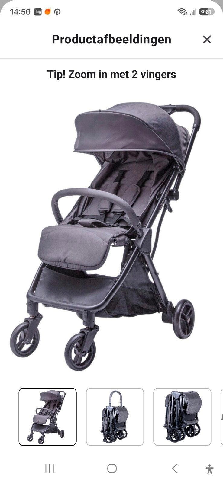 kinder buggy, Happy One, Nieuw, inklapbaar, Ophalen, Nieuw, Overige merken, Verstelbare rugleuning