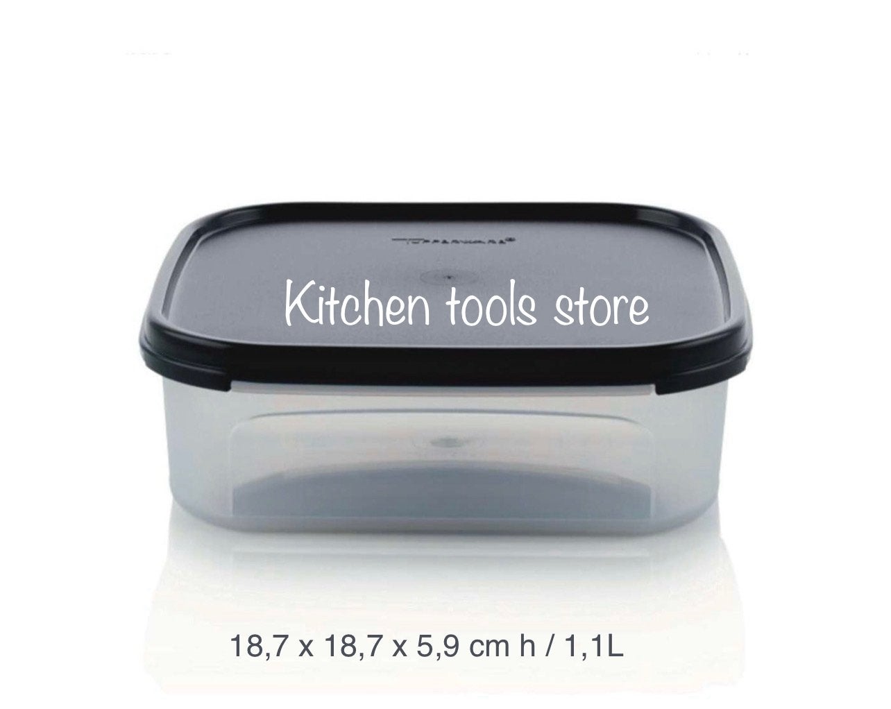 Tupperware RuimteSpaarder Vierkant 1,1 L laatste op voorraad, Overige kleuren, Nieuw, Ophalen of Verzenden, Met deksel