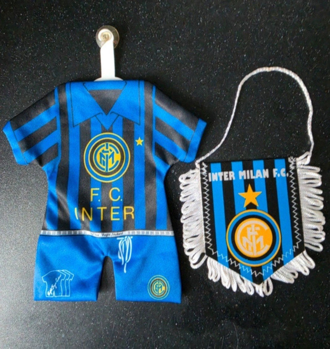inter Milaan mini-dress en vaantje, Verzenden, Zo goed als nieuw, Clubaccessoires