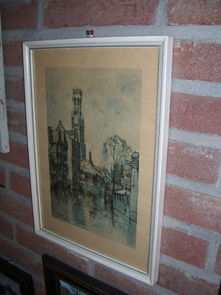 JAN KORTHALS BRUGGE, Ophalen of Verzenden, Tekening, Handgemaakt