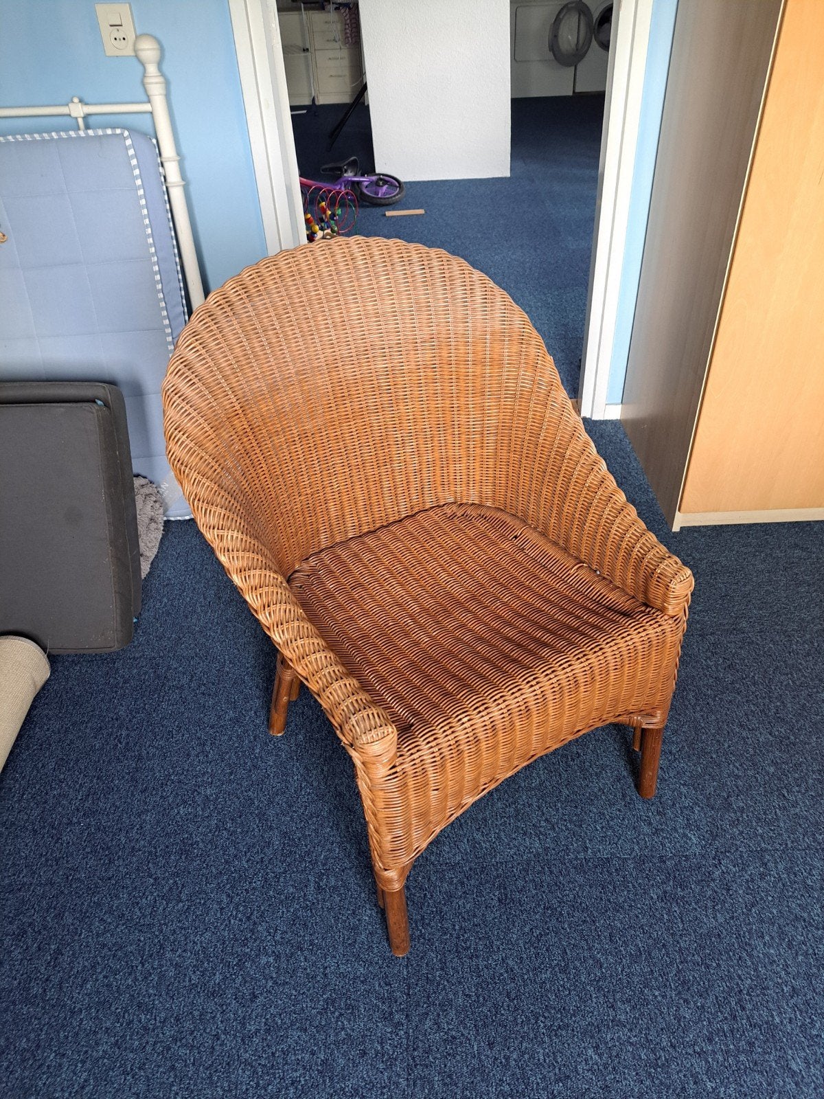 Rieten stoeltje, Ophalen of Verzenden, Rotan