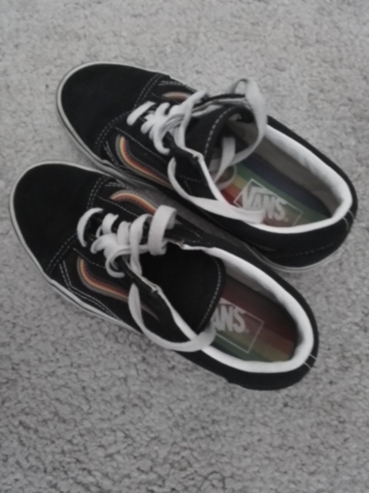 Zwarte Vans sneakers mt,36,5, Ophalen of Verzenden, Zo goed als nieuw, Zwart, Sneakers of Gympen
