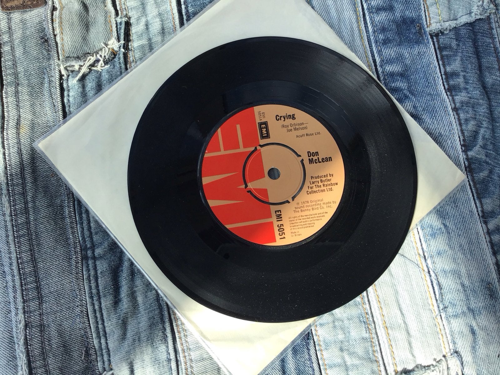 Don McLean - Crying (EMI 5051) 7 inch vinyl single, Cd's en Dvd's, Vinyl Singles, Gebruikt, 7 inch, Ophalen of Verzenden, Pop