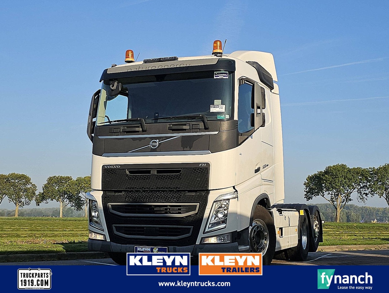 VOLVO FH 500 6x2 steered pto+hydr, Auto's, Vrachtwagens, Automaat, Euro 6, 510 pk, Wit