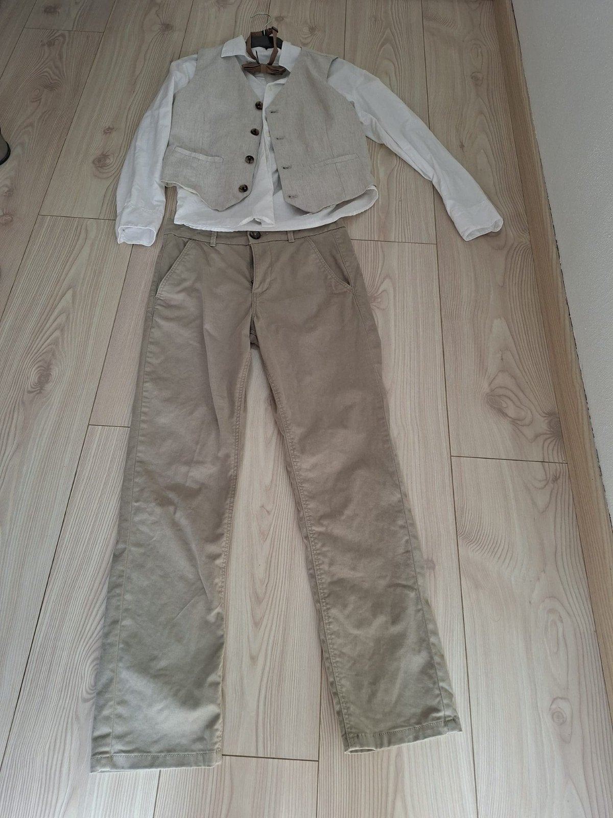 Nette set C&A: overhemd, gilet en broek (maat 158/152), Ophalen, C&A, Zo goed als nieuw, Setje