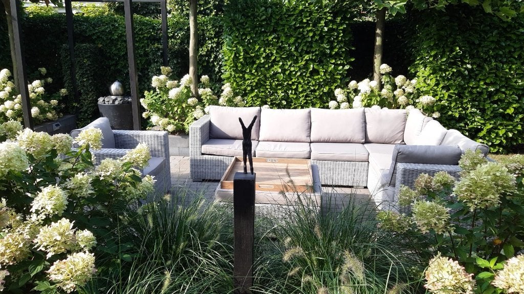 Set kussens voor loungeset - zeer netjes incl. opberghoes, Tuin en Terras, Tuinmeubel-accessoires, Ophalen, Gebruikt