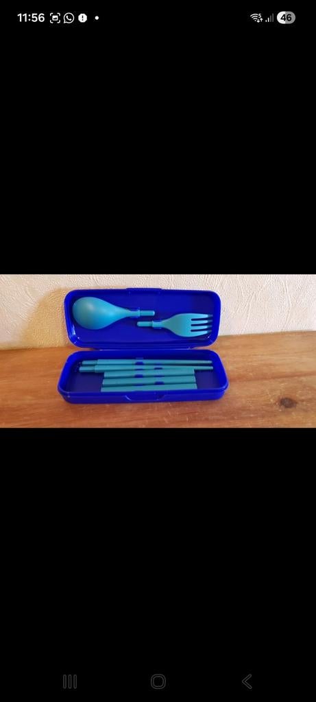 Tupperware bestekset in doos - ideaal voor onderweg, Ophalen of Verzenden, Nieuw