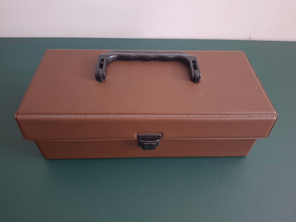 Vintage cassettebandjes opbergbox, Ophalen of Verzenden, Gebruikt, Overige genres, 2 t/m 25 bandjes