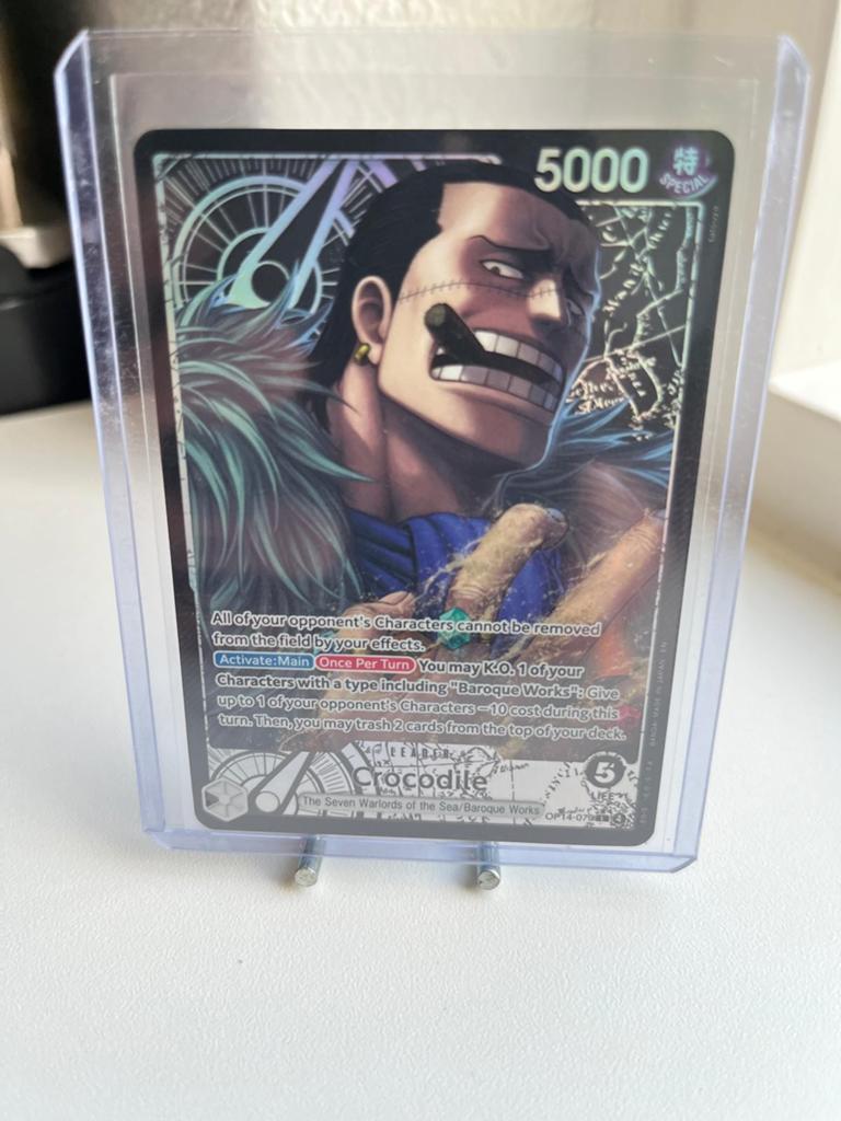 One Piece Card Game - Crocodile (OP14-079) Special, Ophalen of Verzenden, Zo goed als nieuw, Losse kaart, Foil