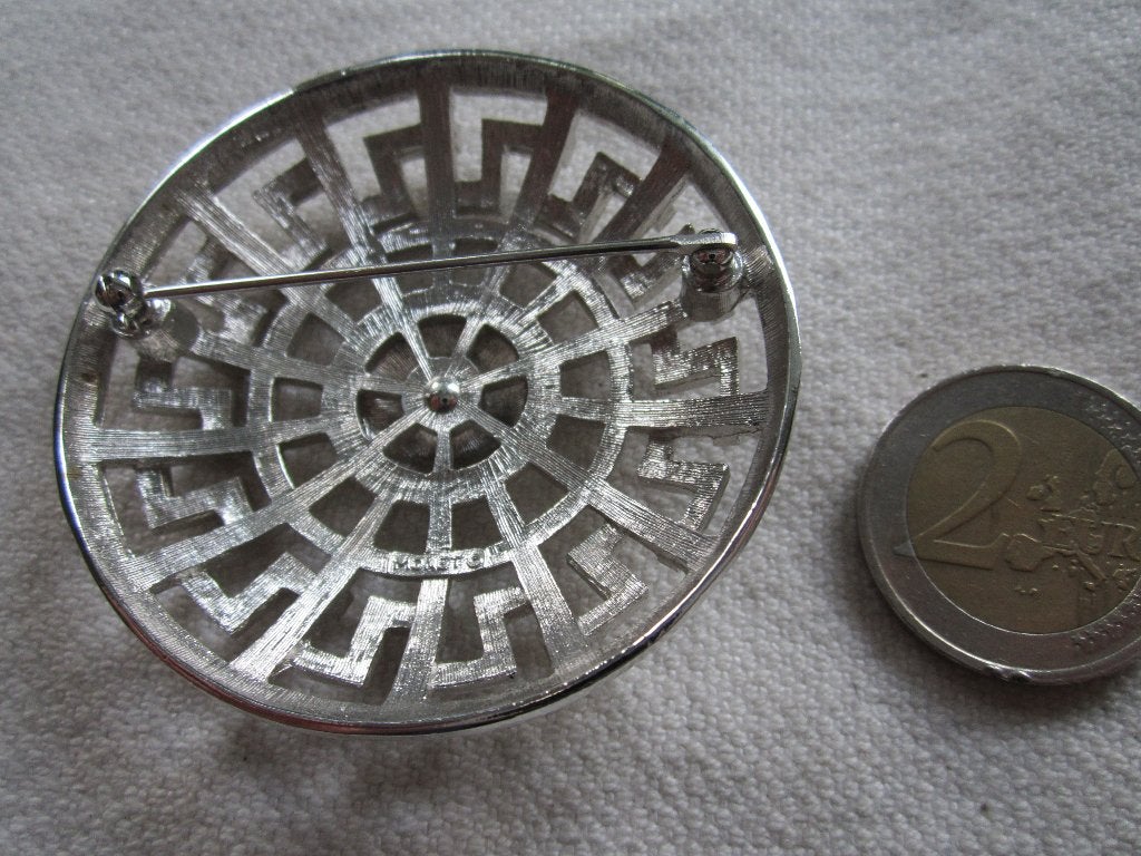 16.  Oude broche, MONET  black sun, Sieraden, Tassen en Uiterlijk, Antieke sieraden, Ophalen, Overige materialen, Broche