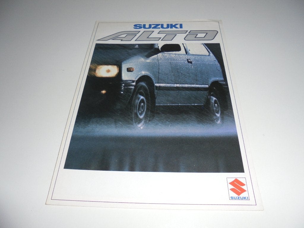 brochure Suzuki Alto  1987, Ophalen of Verzenden, Gelezen, Overige merken