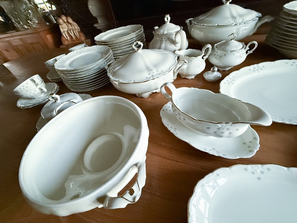 prachtig brocante Schirnding Bavaria servies pure romantiek!, Ophalen, Overige merken, Vintage, Zo goed als nieuw