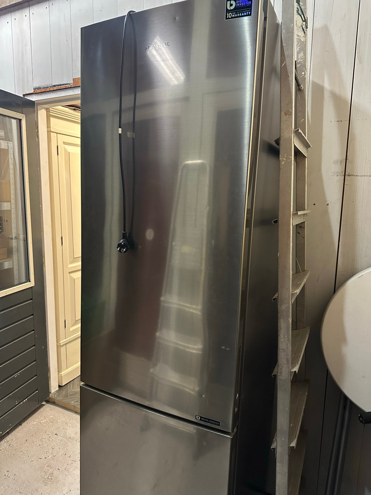 Samsung Koelkast met Aparte Vriezer RB37J5015SS, Ophalen, Gebruikt, 200 liter of meer, 60 cm of meer