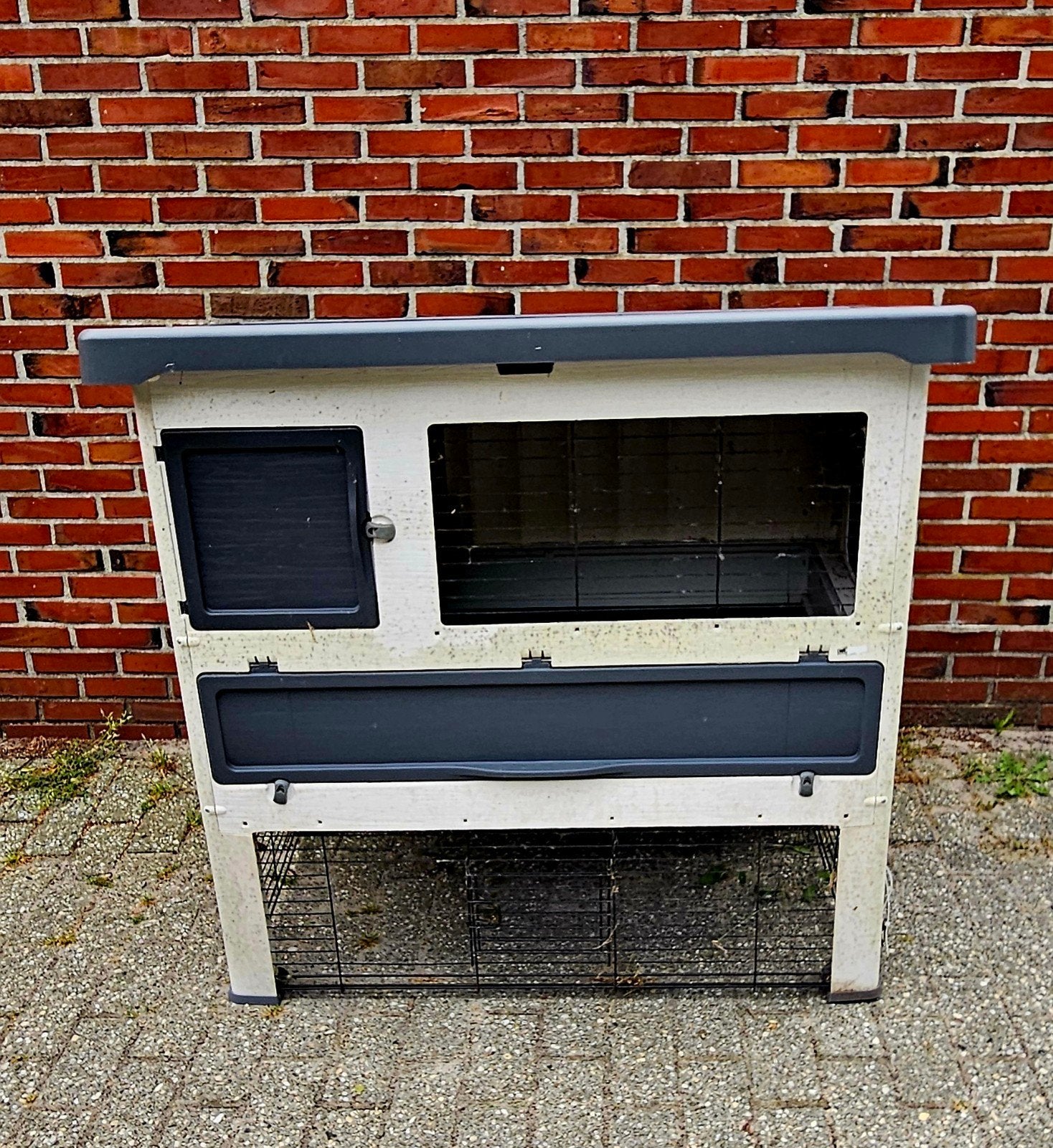 Konijnenhok grand lodge, Dieren en Toebehoren, Knaagdieren en Konijnen | Hokken en Kooien, Ophalen, 110 cm of meer, Zo goed als nieuw