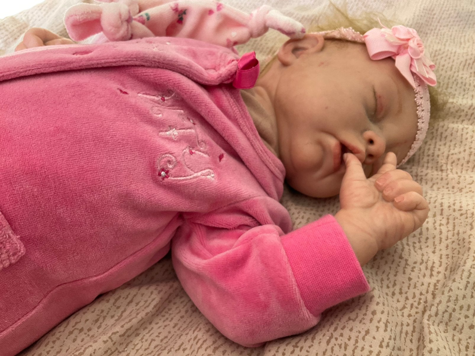 Reborn baby, Ophalen of Verzenden, Zo goed als nieuw, Babypop, Levensecht of Reborn