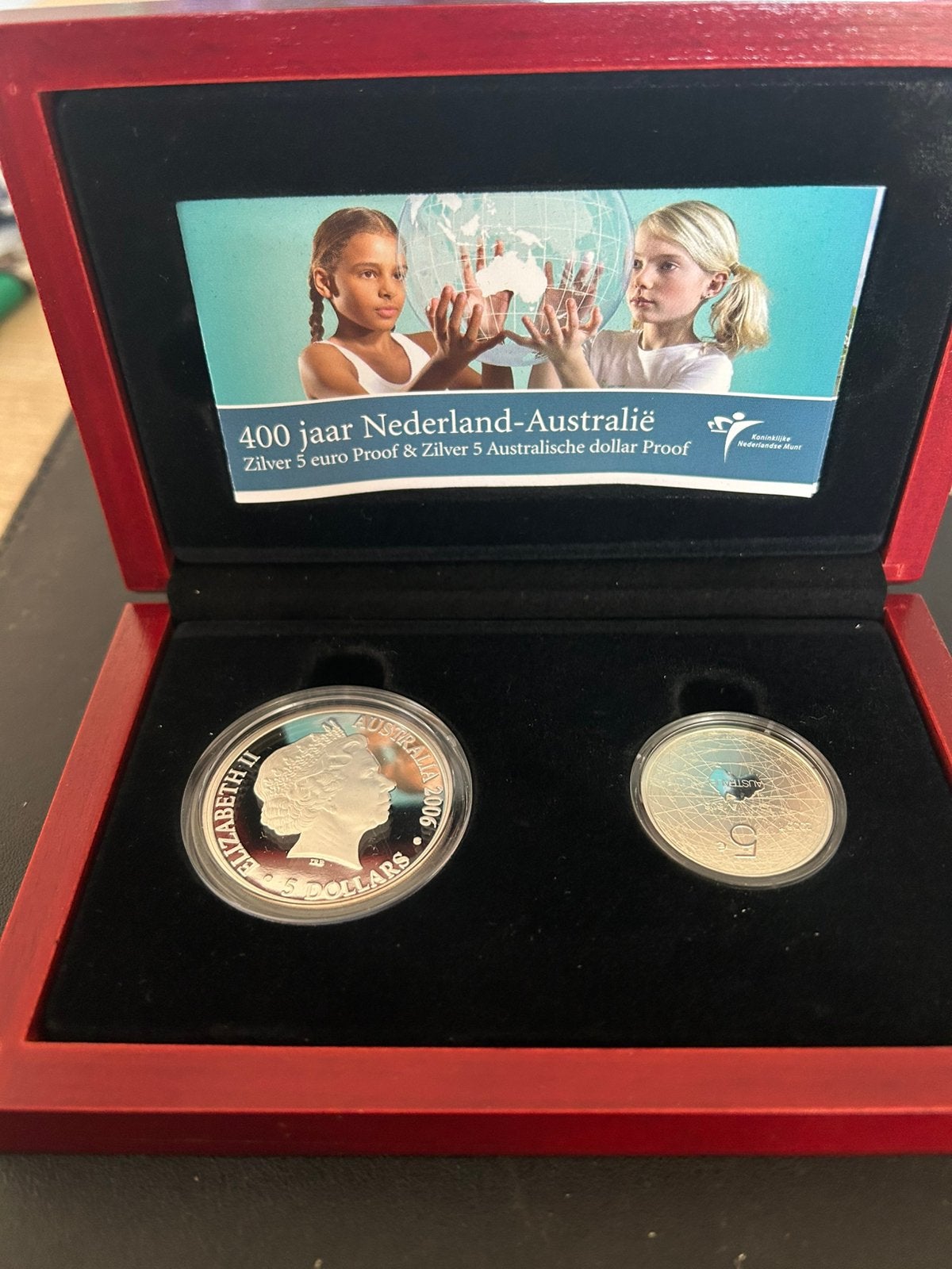 400 jaar Nederland - Australië proof in cassette, Verzenden, Koningin Beatrix, Euro's