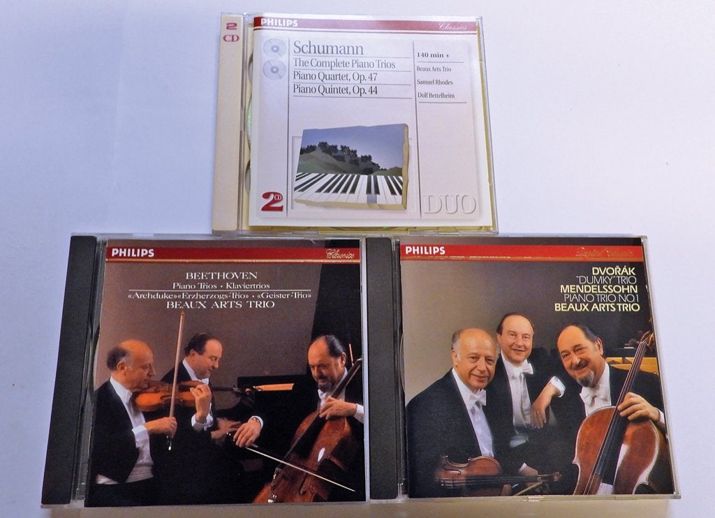 4 CD Beaux Arts Trio Beethoven Schumann Dvorak Philips Germ., Ophalen of Verzenden, Romantiek, Album, Kamermuziek