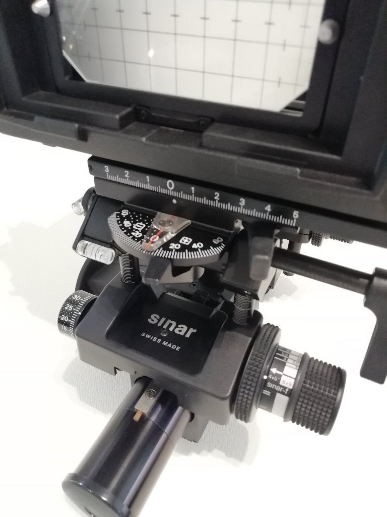 Sinar F2 4x5 inch (9x12cm) grootformaat monorail camera., Camera, Ophalen, Zo goed als nieuw