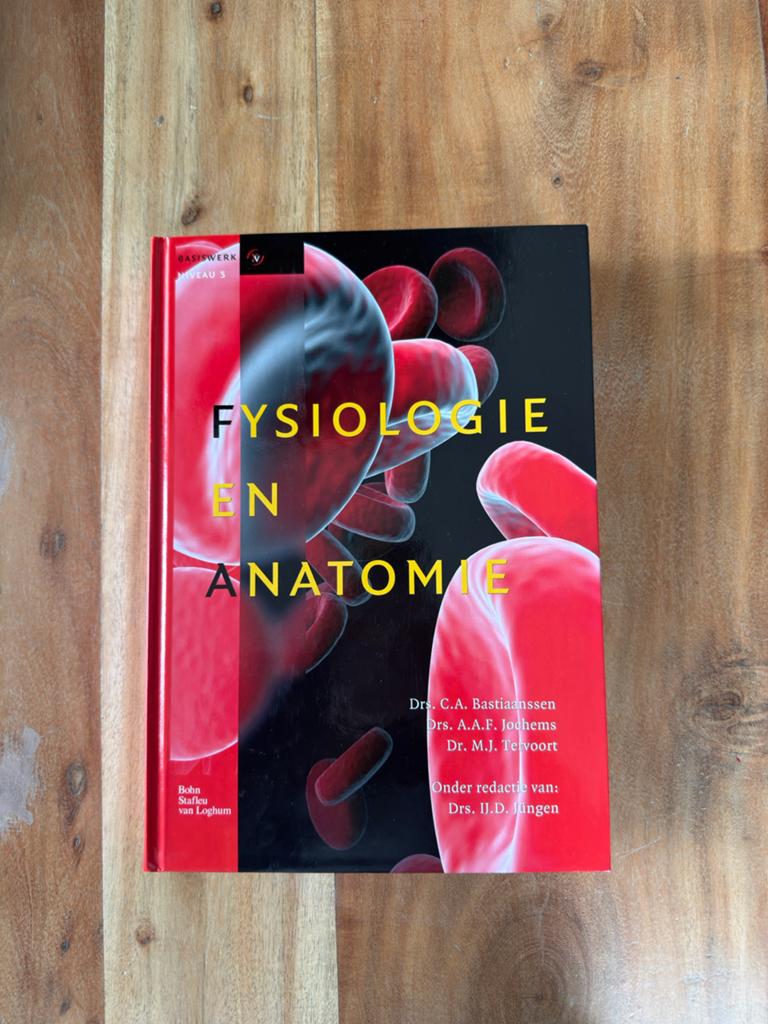 Fysiologie en Anatomie - Studieboek, Boeken, Ophalen of Verzenden, Beta, Zo goed als nieuw, HBO