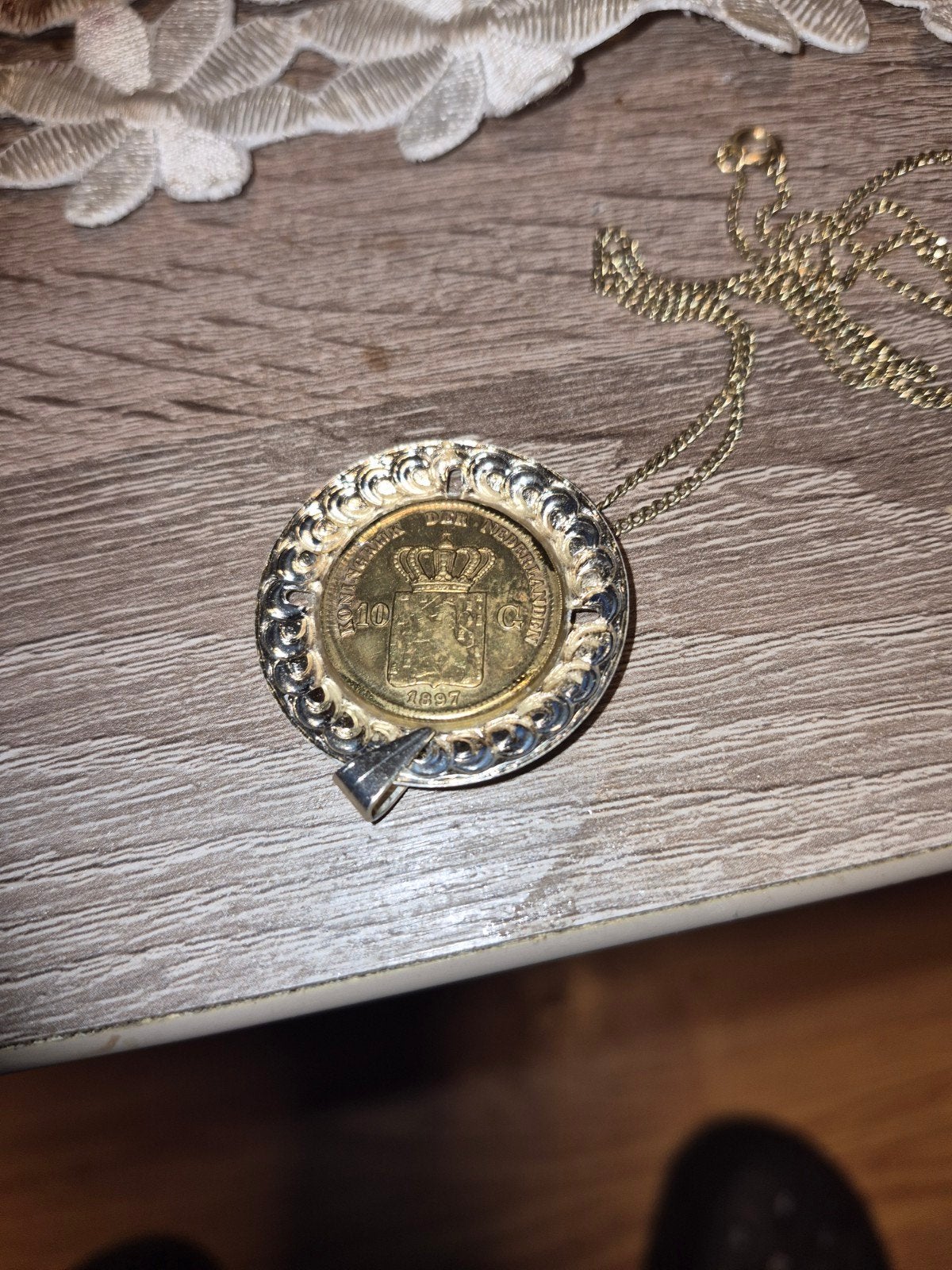 gouden 10 gulden Williamia1912, Ophalen, 20 of groter, Zo goed als nieuw, Dame