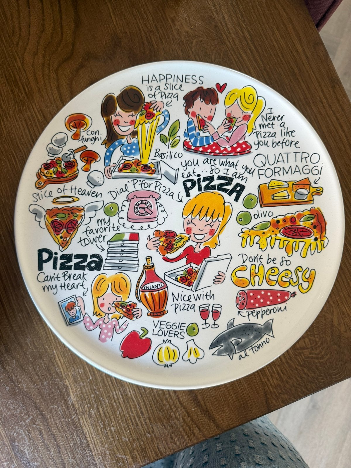 Pizzabord blond amsterdam, Ophalen of Verzenden, Zo goed als nieuw, Bord(en), Aardewerk