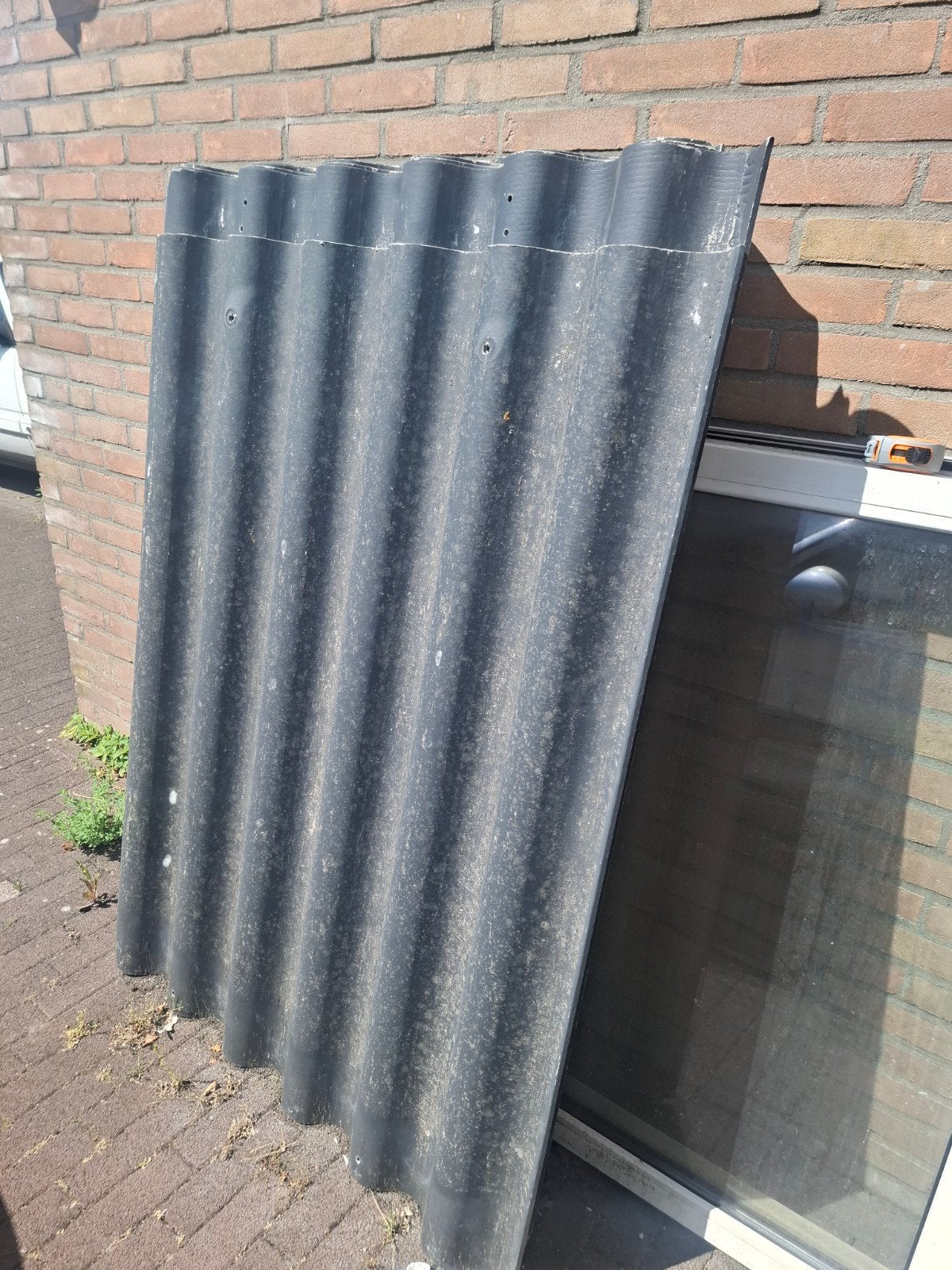 Kunststof golfplaten voor diverse klusjes, ongeveer 10 m²., Ophalen, Kunststof, Gebruikt, Zwart