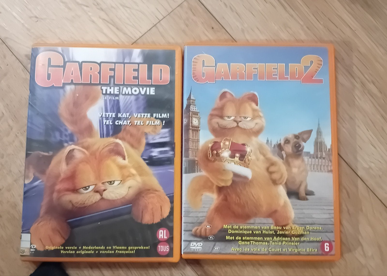 Garfield The Movie & Garfield 2 DVD's, Alle leeftijden, Nederlands, Ophalen of Verzenden, Zo goed als nieuw