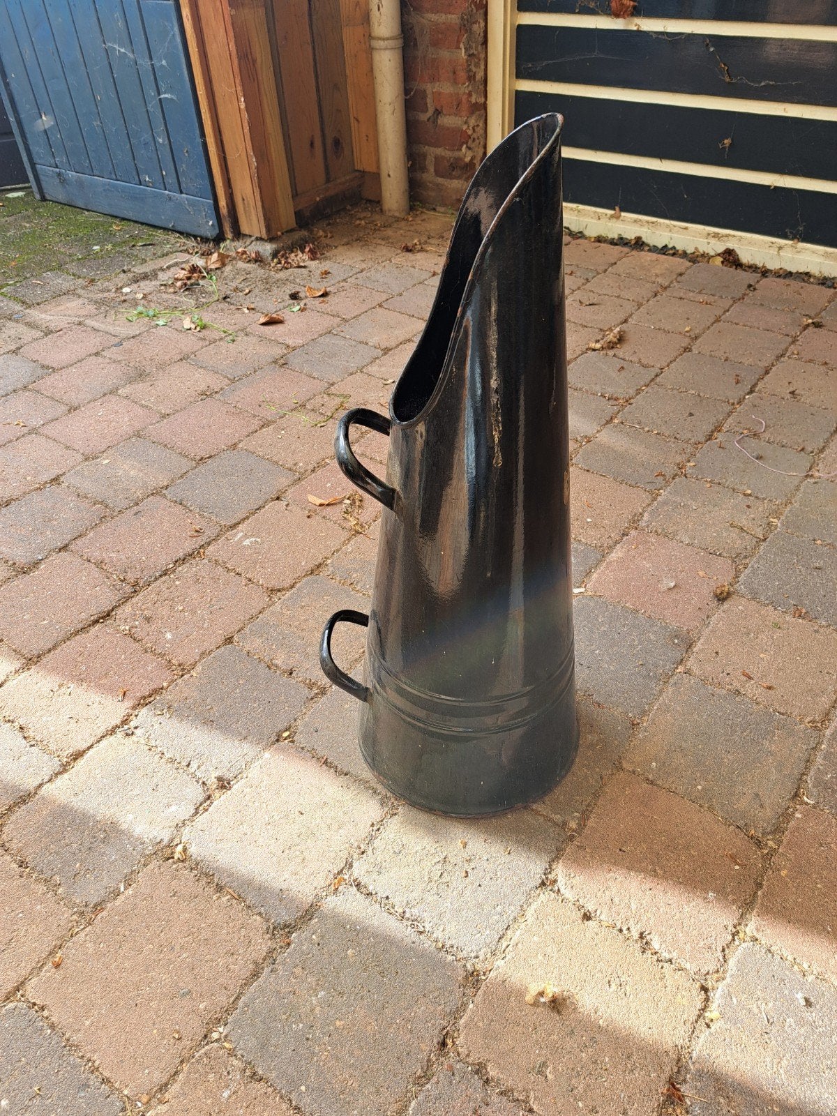 Antieke kolenkit - Zwart, met gebruikssporen, Ophalen