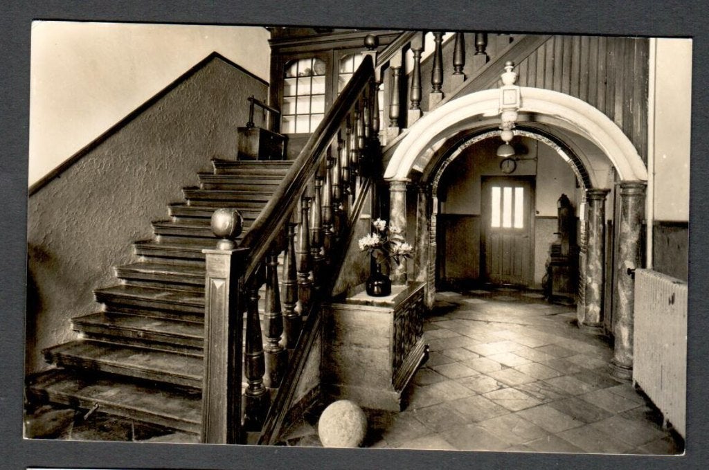 Oude Ansicht - Havelte - Volkshogeschool OVERCINGE trap - Dr, Verzamelen, Ophalen of Verzenden, 1940 tot 1960, Ongelopen, Drenthe